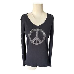 Sledge USA Y2K peace sign top Large
